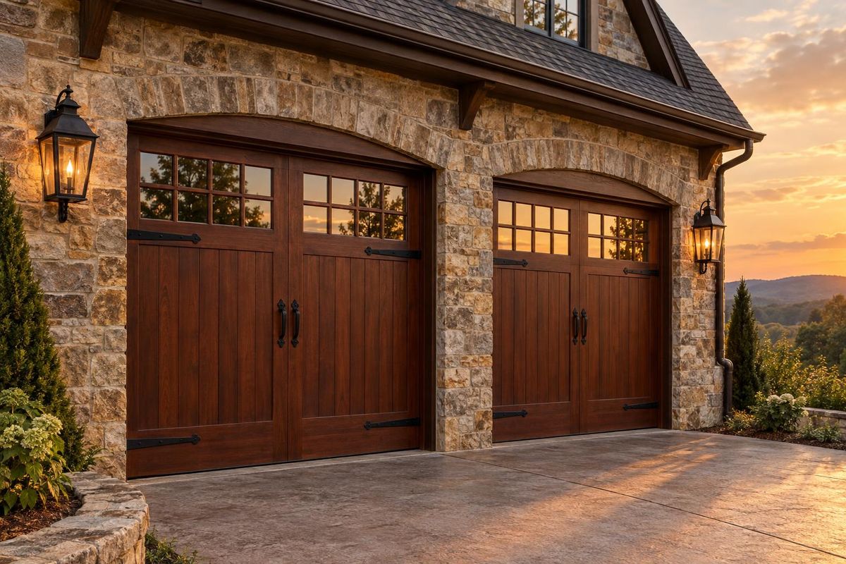 Carriage house garage door