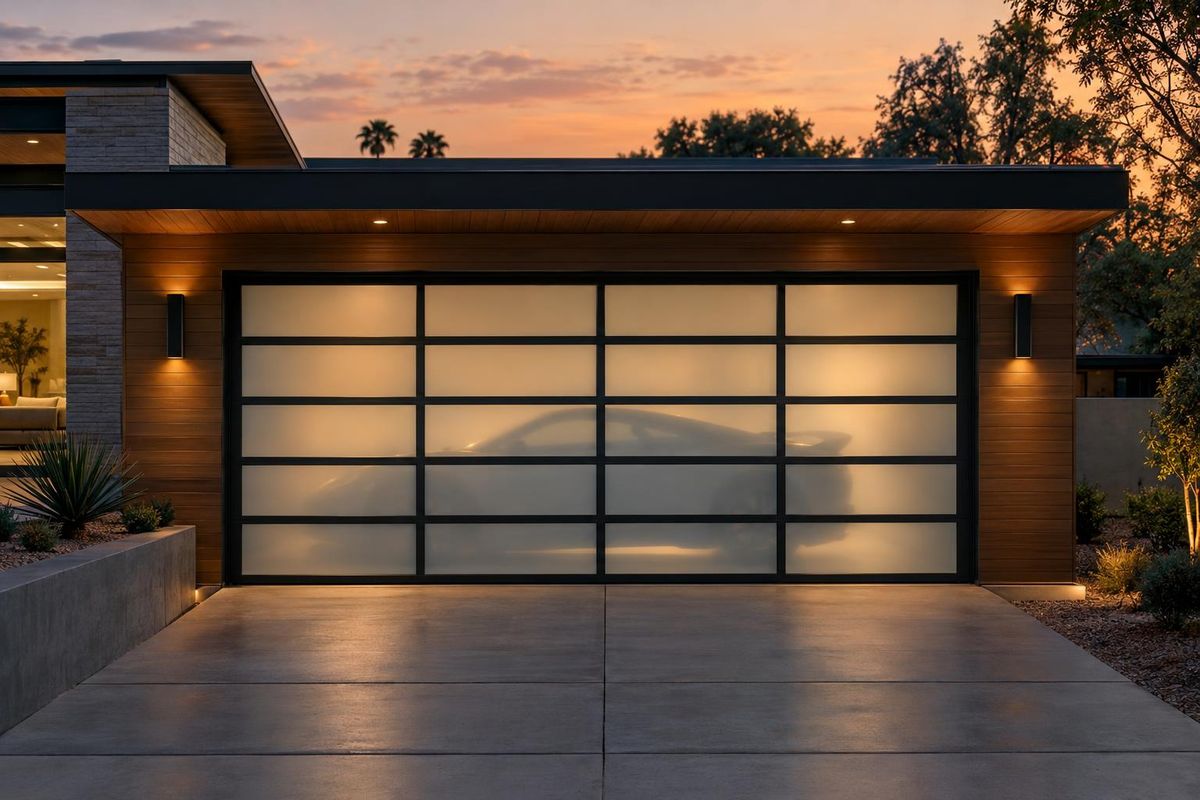 Modern Glass & Aluminum Garage Doors
